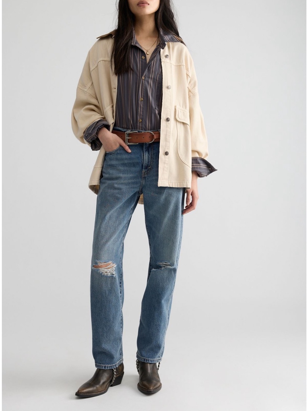 Levi's easy dad jeans